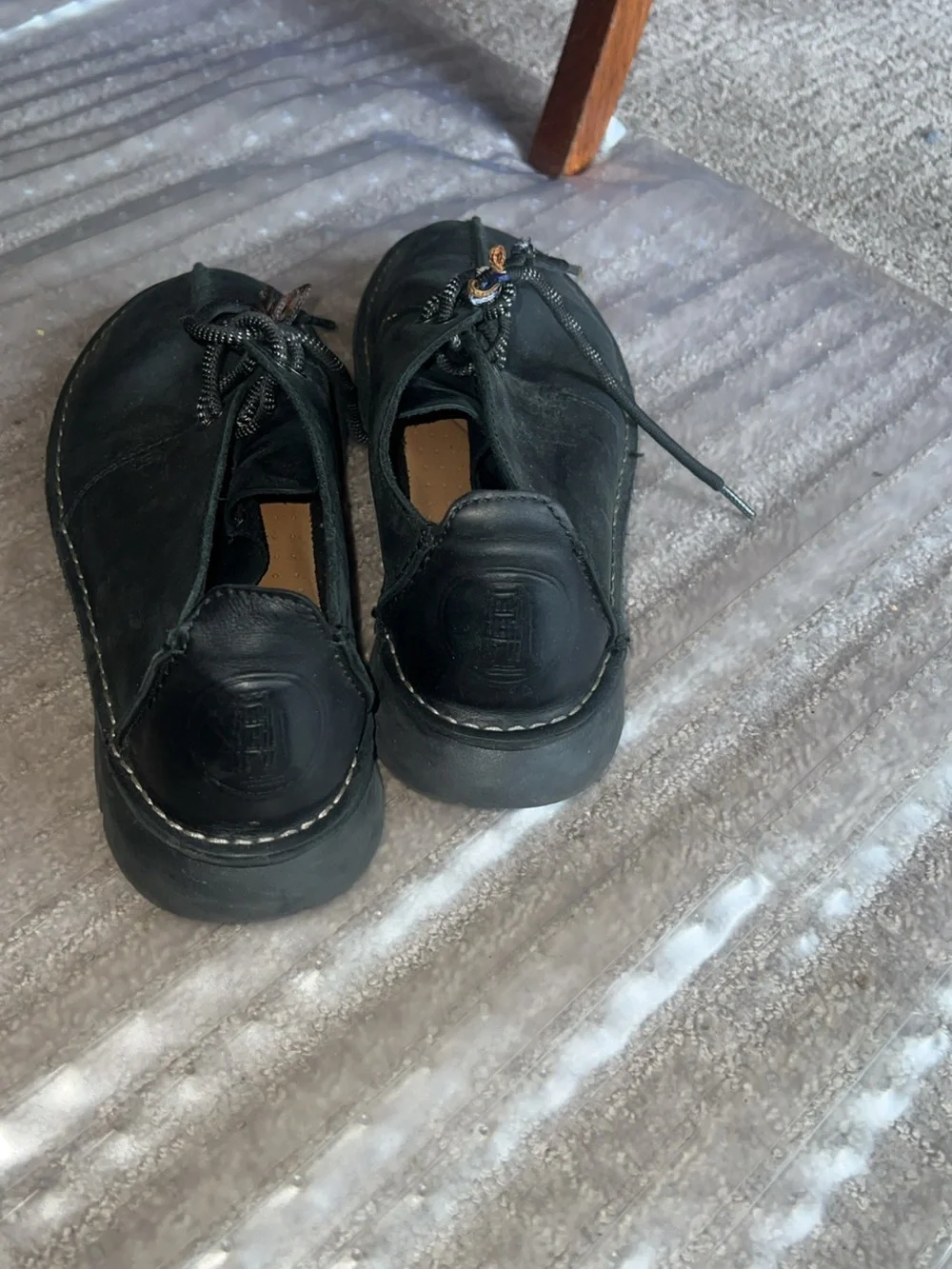 Clarks Black Leather Chukka Boots